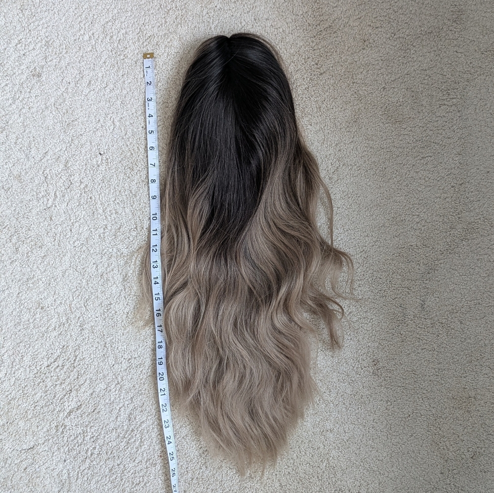 Ombre Brown and Blonde Wig 24-25", Synthetic - Picture 8 of 11
